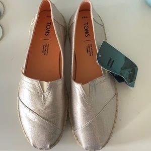 Toms classic villa sparkle woven/rope wmn 8.5